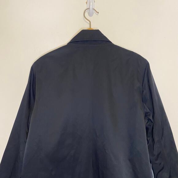 Womens Duluth Trading Co Rain Coat Jacket Long Weatherproof Black Buttons Medium - Picture 9 of 14